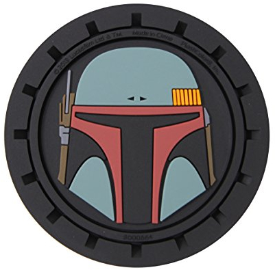 Plasticolor 000664R01 Star Wars Boba Fett Auto Car Truck SUV Cup Holder Coaster 2-Pack