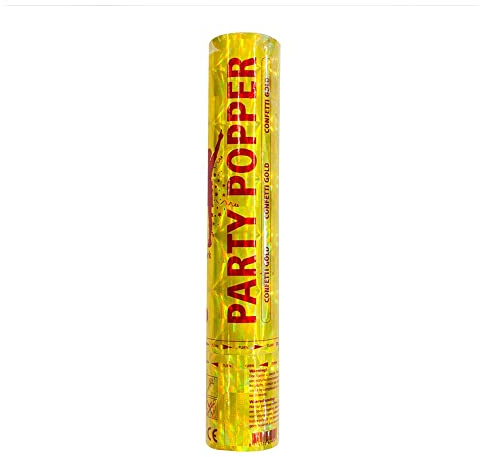 Folat 28 cm Konfetti Kanone – Gold