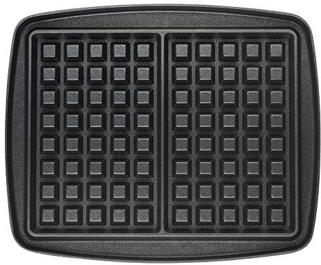 LAGRANGE Jeu de plaques Gaufres, compatible avec tous les gaufriers Super2, Plaques en aluminium moulé, Revêtement antiadhésif double couche, 030122, Noir