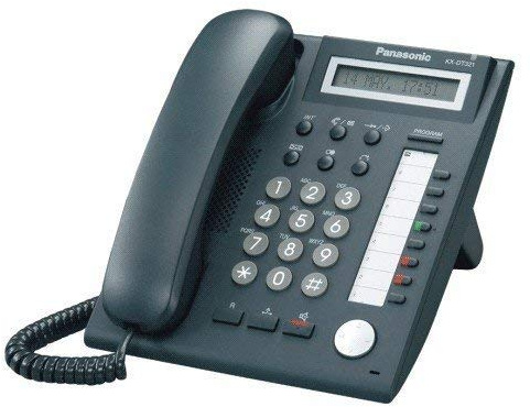 PANASONIC KX-DT321EB 1 LINE BACKLIT LCD PHONE - BLACK (Refurbished)