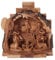 Holyart Heilige Familie, aus Olivenholz und Gips, in Bethlehem gefertigt, 15x15x10 cm