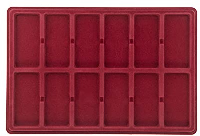 MC.Sammler Münzentableau Münztableau mit Schutzdeckel für 12 Münzen - 45mm x 95mm - Münzkoffer - Münzkassette - Verschiedene Varianten zur Auswahl | 45mm x 95mm, Münzkoffer, Münzkassette, Verschiedene Varianten zur Auswahl