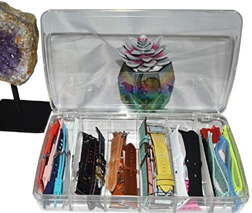 Xchangeables Plastic Case Organizer for Apple Smart Watch Bands & Accessories Clear Storage Box