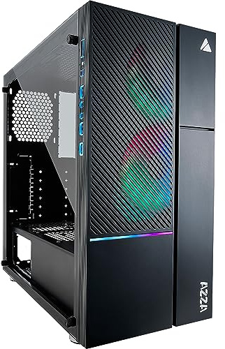 AZZA Iris 330 Tower-Gehäuse, schwarz, Tempered Glass
