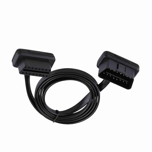 Keenso 16 Pin Stecker auf Buchse Kabel, Diagnostic 16 Pin Verlängerungskabel Scanner Codeleser Verlängerungskabel(100cm)