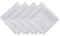 Elrene Caiden Elegance Damast Stoffservietten, 4 Stück, Polyester, Weiß, 17 x 17 (Set of 4), 4