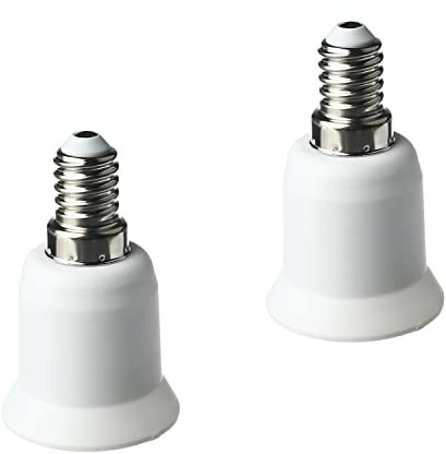Othmro E14 To E27 Light Socket Bulb Base Adapter Converter Commutator White Light Sockets PBT AC 100-240V 10pcs
