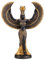 Veronese Design Skulptur Isis, die ägyptische Göttin der Magie und Weisheit, Kunstharz, Schwarz/Gold-Finish, 34 cm