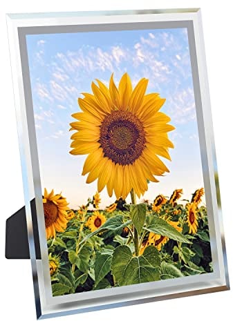 7CDXD Bilderrahmen A4 Glas Personalisierte Bilderrahmen din A4 Fotorahmen Zertifikat Dokument Familienbilder Wand und Tischdisplay, Klassischer Fotohalter