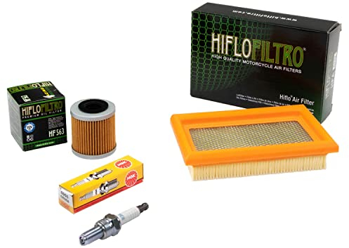Wartungspaket Luftfilter + Ölfilter + Zündkerze für Aprilia RS 125 RS4 125 KC000 TW000 Baujahr 2011-2021
