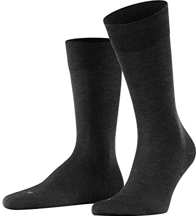 FALKE Herren Sensitive Malaga Socken druckfreier Komfortbund flache Naht gegen Druckstellen einfarbig komfortabel Diabetiker Alltag Business atmungsaktive nachhaltige biologische Baumwolle 1 Paar