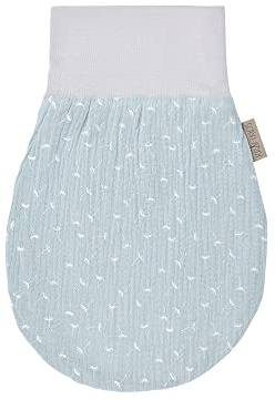 KraftKids Strampelsack Musselin Mint Pusteblumen für den Frühling/Sommer aus Musselin Baumwolle in Zwei Größen erhältlich