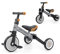 Milly Mally Optimus Kinderfahrrad 3-in-1, Dreirad, Laufrad mit Pedalen, für Jungen und Mädchen ab 1 Jahr, Lauflernhilfe für Kinder, Rutscher, für EIN Geschenk geeignet Grau