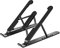 Celly, Supporto da Scrivania per Laptop e Tablet Linea Black Label, Supporto per Laptop con 6 Livelli di Inclinazione, Design Compatto e Richiudibile, Supporto Regolabile, Texture Anti-scivolo, Nero