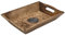 Diko.style® - Bandeja Vaciabolsillos Recibidor Madera Decorativa - Estilo oriental con budas decorativos, elefante suerte y más a elegir - Perfecta para Porta Chaves -24X15,5X4,6 cm (Om)
