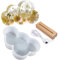 Yayatty Epoxidharz Formen Set, Wolke Silikonform Gießform mit USB Stromversorgung Beleuchteter Holzsockel für DIY Tischbasteleien, Schreibtischlampe Heimdekoration