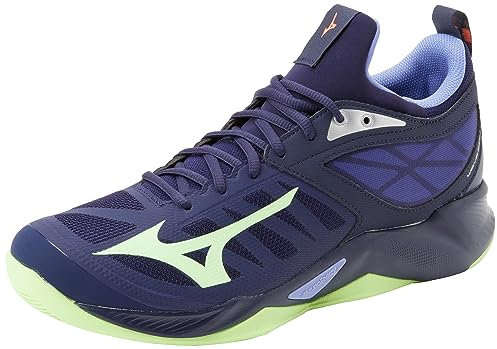 Mizuno Dimensión de Onda, Voleibol Unisex Adulto, Eveblue Techgreen Iolita, 44 EU