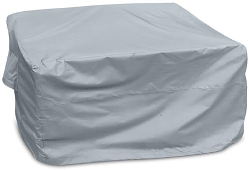 Kingsbridge Garden Bench Cover 2 / 3 Seater Heavy Duty Fabric, Double Stitching, Waterproof, Anti UV, Breathable, Rip Proof, Grey, LxWxH 165 x 69 x 65/89cm 3 SEAT