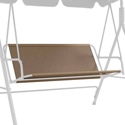 Outsunny Replacement Swing Seat Cover, Garden Swing Chair Seat Cover, Fit for 2 and 3 Seater Swing Bench, 115cm x 45cm x 45cm, Beige