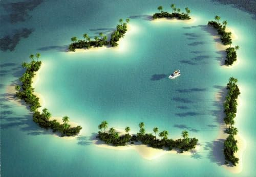 Tushita Postkarte Heart Island