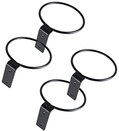 ORFOFE 4pièces Support De Pot De Fleurs Fer De Anneaux Muraux Pour Plantes Intérieur Et Extérieur Fixation Pratique Pour Jardin Salon Et Balcon