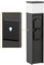 ledscom.de Pollerleuchte PODEL für außen, Smart Home, 39cm, schwarz, 2 Steckdosen, inkl. G9 Leuchtmittel, 501lm, warmweiß