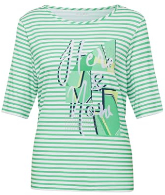 Rabe T-Shirt Gemustert in Grün für Damen
