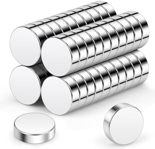 Wukong Round Magnets 10x3mm | 40 Pack, Extremely Strong Mini Magnets Round Small Magnet for Magnetic Board for Pin Board Magnetic Board, Refrigerator, Craft, Office, Kitchen