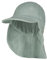 Sterntaler Schirmmütze Nacken Musselin - Unisex Mütze aus Baumwoll Musselin (Bio) - UV-Schutz 50+ Sonnenhut mit Nackenschutz - Baby- und Kinder Sommer Kopfbedeckung - mattgrün, Größe 49