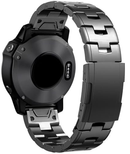 synsing 26mm Titan Armband mit Schnellverschluss Kompatibel mit Fenix 8 51mm/Enduro 3 51mm/7X Pro/6X Pro, 22mm Metall Armband 22mm Kompatibel mit Fenix 8 47mm/E 47mm/7/6 Pro/5 Plus/Forerunner 965 955