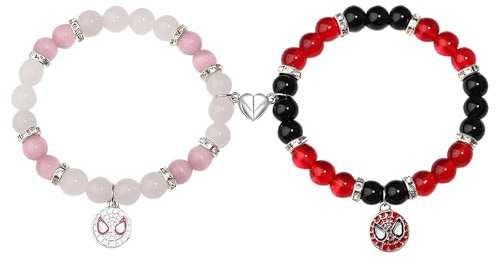 TOFBS Partnerarmbänder 2 Stück Armband Set Damen Herren Love Matching Bracelets Pärchen Armband Bettelarmband für Valentinstag Senden Ehemann Ehefrau Freund Freundin(Set B)