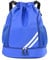 kingsea Mode Sport Rucksäcke, Turnbeutel mit Kordelzug, Wasserdicht Turnbeutel und Breit Kordelzug, Basketball Fussballtasche Rucksack Beutel mit Außentasche, Blau