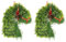 Weihnachtskranz,Adventskranz,Türkranz Weihnachten außen und innen,mit Weihnachtskugeln,Beeren und Tannenzapfen Xmas Deko Christmas Door Wreath Weihnachtsdeko Tür, Weihnachtskugeln Weihnachtsdeko
