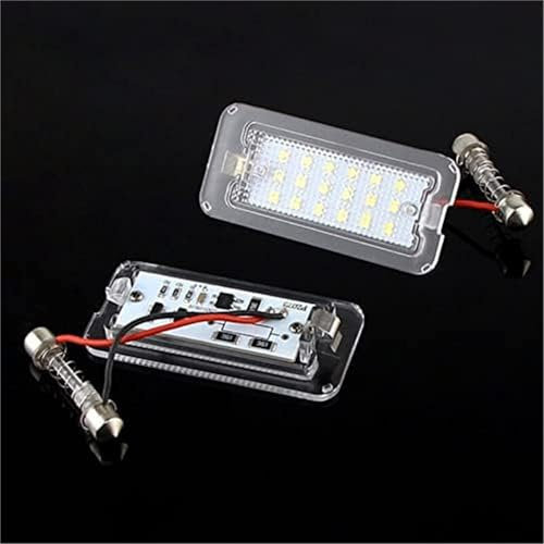 Yurefax 2 pezzi, for Fiat, 500 500C/Abarth 500 2007-2016 Lampade for targa posteriori a LED bianche allo xeno senza errori Luce targa