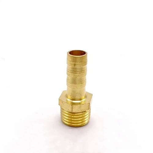 KXJSYL Tool Raccord de Tuyau en Laiton 1 pièce 4 mm-19 mm Queue cannelée 1/8 1/4 1/2 3/8 BSP Filetage Femelle connecteur en cuivre Adaptateur coupleur de Joint(10mm,1/4)