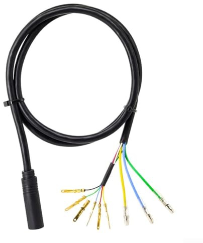 9 Pin Motor Extension Cable, Electric Mountain Bike Motor Wires With Hall Effect Wires 120Cm For Electric Bicycle