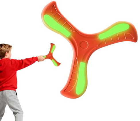 Tyinerc Fliegendes Spielzeug für Kinder, interaktives Drehen, beleuchtet, zum Werfen und Drehen | Scheibenstartspiel – für Jungen, Mädchen, Jugendliche, Erwachsene, Aktivitäten, Geburtstag, Strand