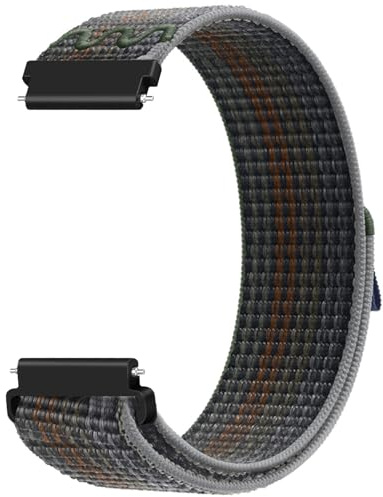 Issinlky Nylon Elastisches armband für 18mm 19mm 20mm 22mm, Ersatzarmband mit Schnellverschluss für Damen Herren