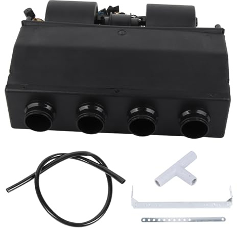 Zohisin Evaporador de Aire Acondicionado de 12V, termostato de refrigeración de calefacción Debajo del Tablero, 3 velocidades, 600CFM, Universal para Coche y camión