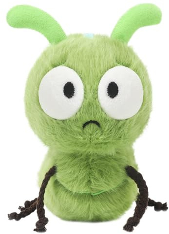 AQCQDQ Plüschtiere Kuschelkissen Gefüllte, Raupe Inneneinrichtung, für Babys Neugeborene Jungen Mädchen Kinder Weihnachten (Grün,15cm)