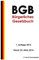 Das BGB - Bürgerliches Gesetzbuch