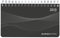 Querkalender Mini PP-Einband schwarz 2019 - Tischkalender / Bürokalender (9 x 15,6) - 1 Woche 2 Seiten - Ringbindung