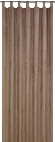 Elbersdrucke blickdichte Gardine Schlaufenschal FD Tiziano 06 braun 245 x 140 cm Vorhang mit Schlaufen für Wohnzimmer Schlafzimmer Flur 156947