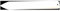 Falzbein spitz aus Knochen, 16 cm