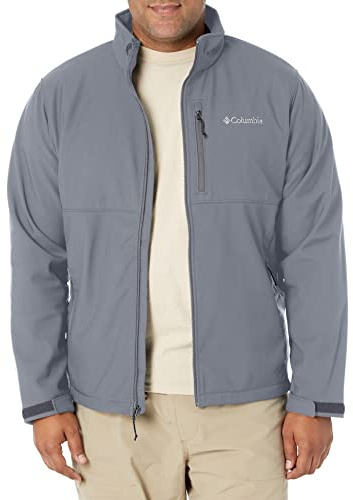Columbia Men's Chaqueta Softshell Ascender Con Cremallera Frontal Shell Jacket, Grey, 4XL