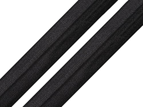 Schnoschi 2 Meter elastisches Einfassband 20 mm schwarz