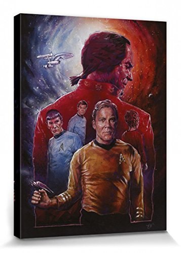 1art1 Star Trek Poster Space Seed 50 Jahre Bilder Leinwand-Bild Auf Keilrahmen | XXL-Wandbild Poster Kunstdruck Als Leinwandbild 80x60 cm