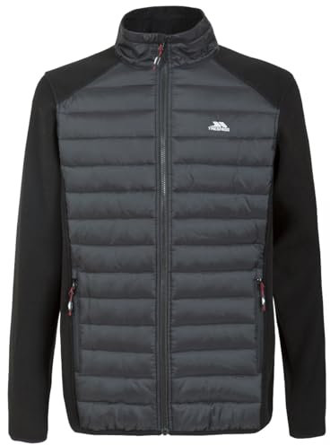 Trespass, Giacca in Pile, Modello Saunter da Uomo, At300, Uomo, Saunter, Black, M