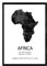 Nacnic Poster von Afrika. Blätter von Ländern und Kontinenten. A3 Größe