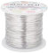 BENECREAT 260m 0.6mm Alambre de Aluminio Anodizado Joyería Artesanal Fabricación de Abalorios Alambre Artesanal de Aluminio de Color Floral - Plata